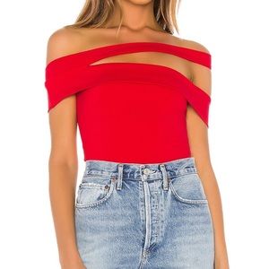 REVOLVE - Linda Asymmetric Bodysuit-superdown - size XS